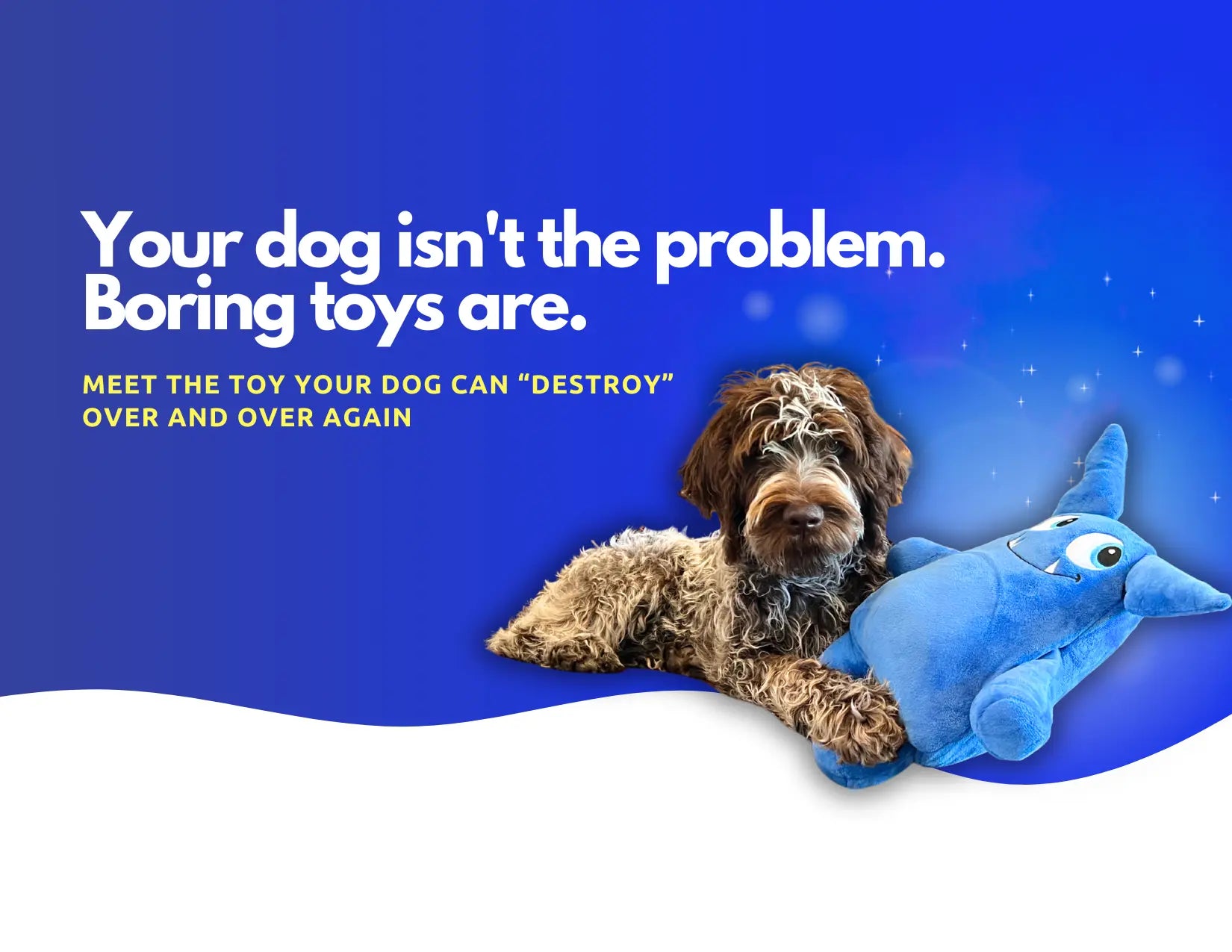 Dog with Tearrible Toy